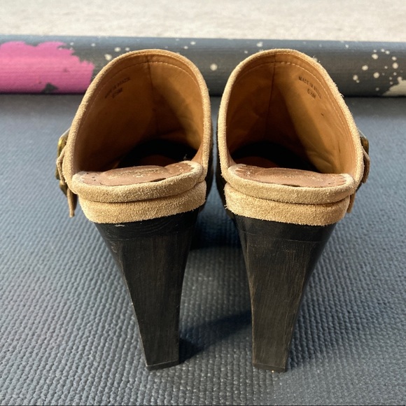 NEW Juicy Couture High Heel Clogs w/ Buckles 6.5M - Picture 6 of 11